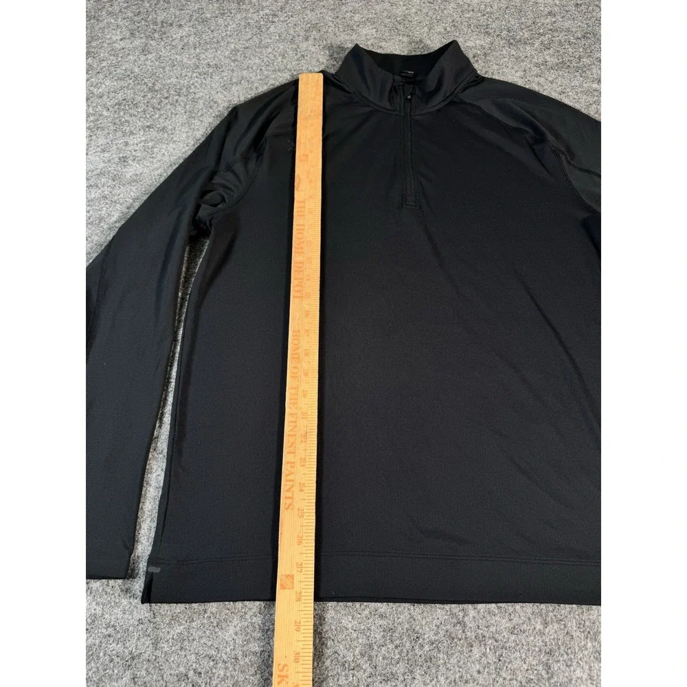 Rhone Men's Large Black 1/4 Zip Performance Pullover Golf Athletic Stretch
